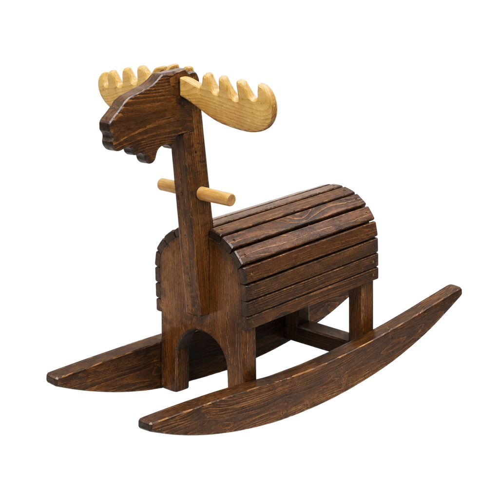 Va' Moose Rocker handcrafted wooden toy