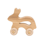 Bunny Wheelie handcrafted wooden toy