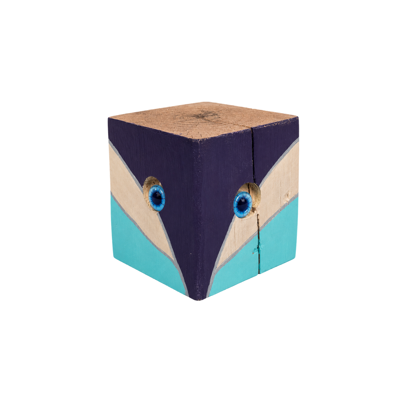 Fox block handcrafted wooden toy