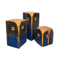 Owl Set (set of 3) handcrafted wooden toy