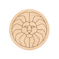 Puzzle, Lion (round) handcrafted wooden toy