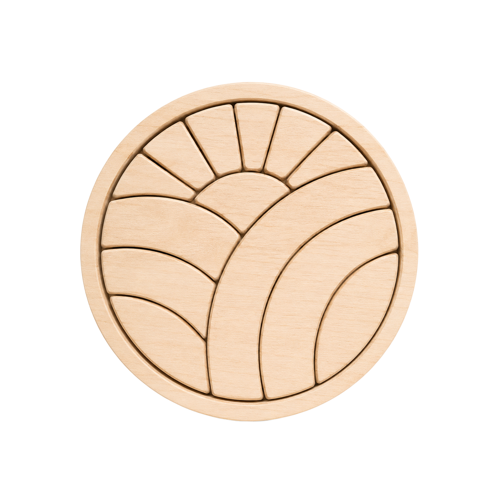 Puzzle, sunshine (round) handcrafted wooden toy