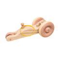 Rubber band racer handcrafted wooden toy