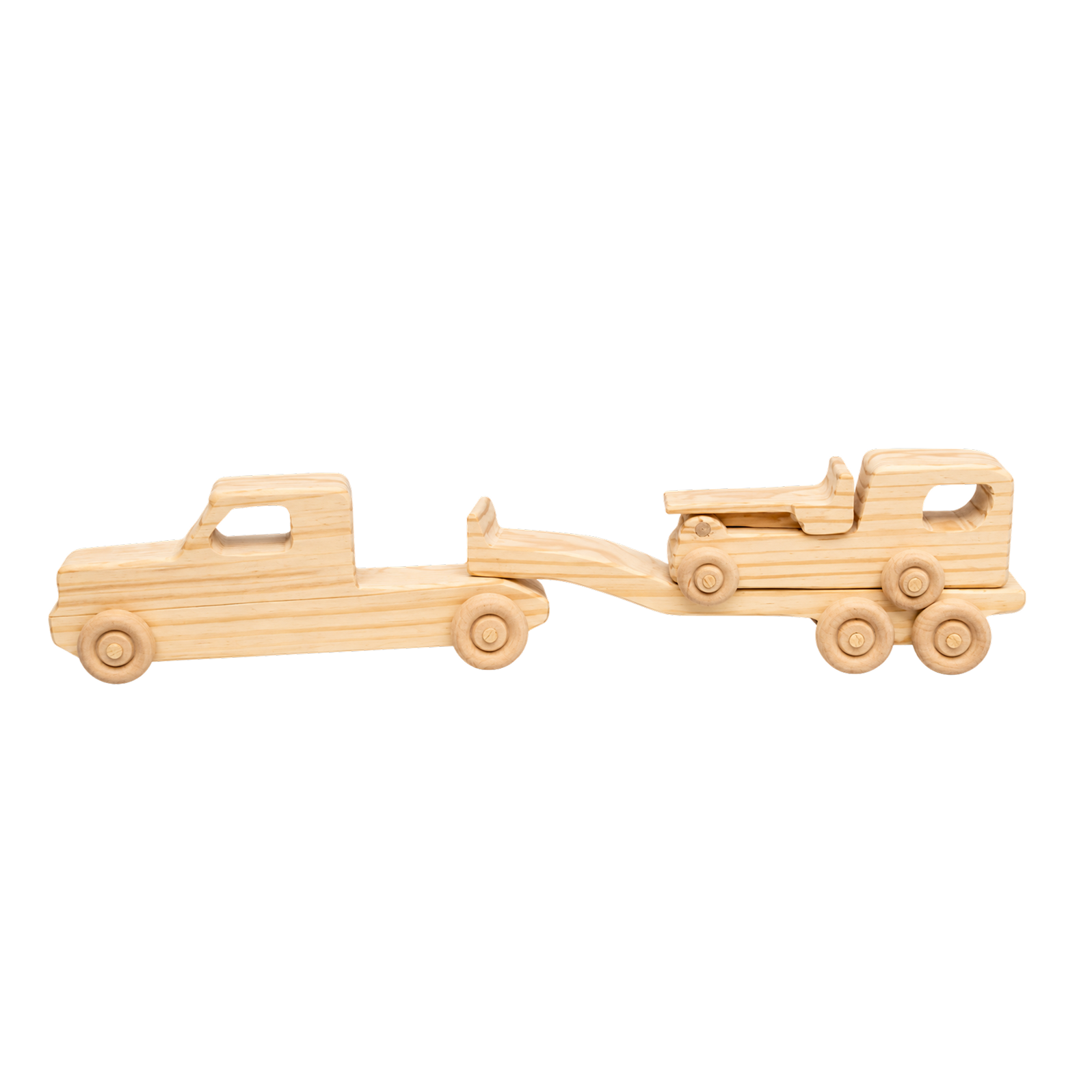 Semi Multi-Hauler (4pcs) handcrafted wooden toy