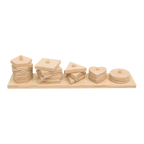 Stacking Blocks - shapes handcrafted wooden toy