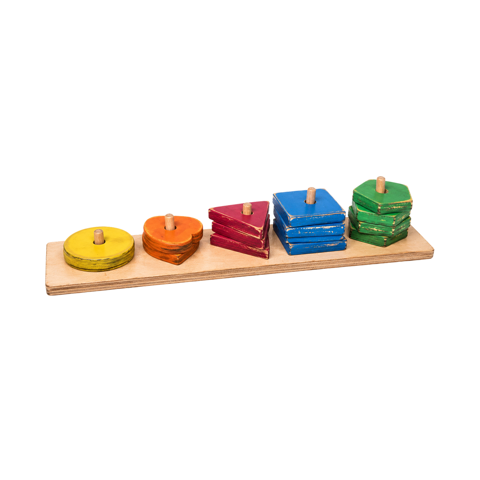Stacking Blocks - Shapes (PAINTED)
