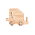Coal train car handcrafted wooden toy