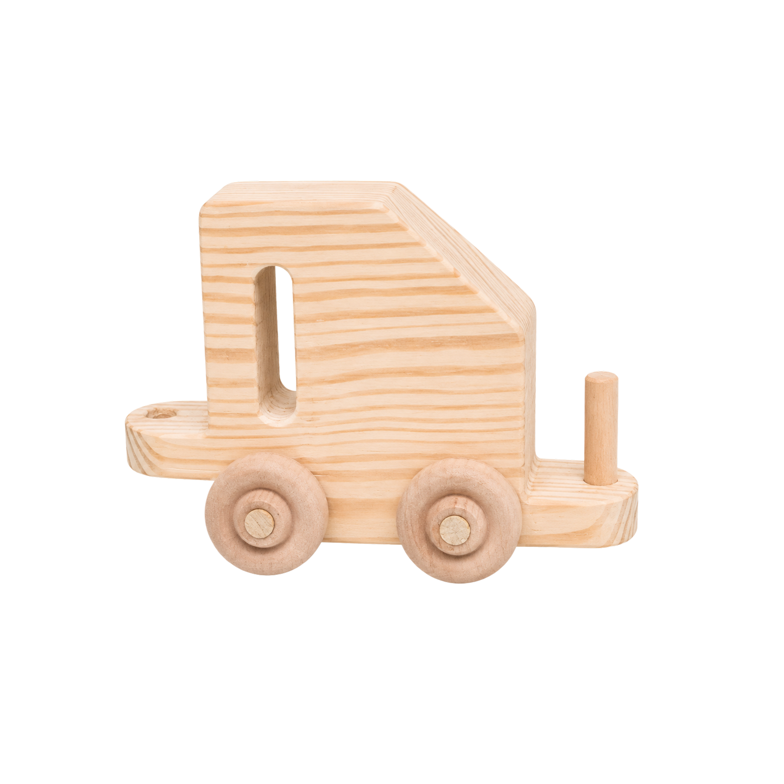 Coal train car handcrafted wooden toy