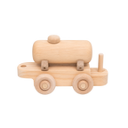 Gas Tanker train car handcrafted wooden toy