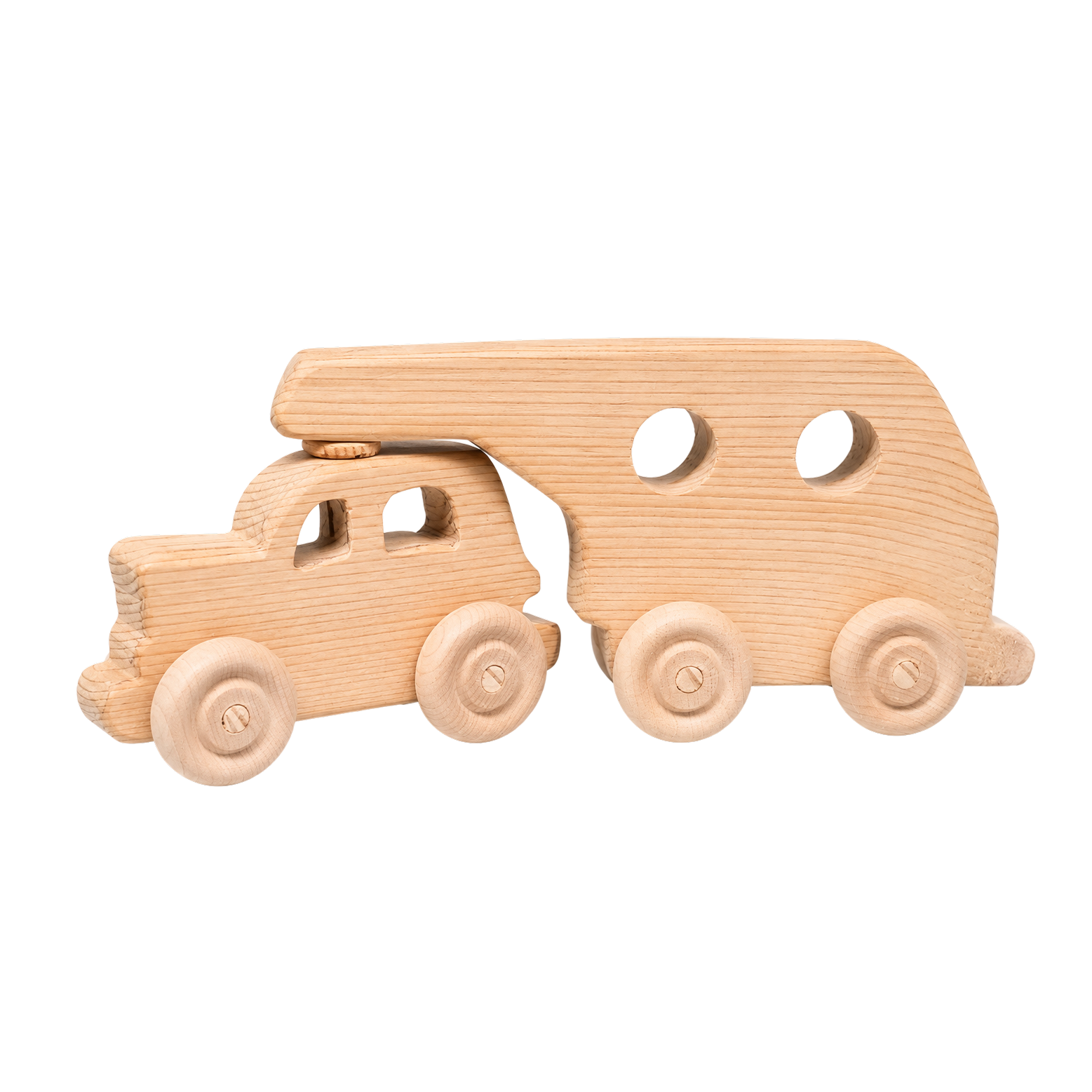 Turnaround Car handcrafted wooden toy