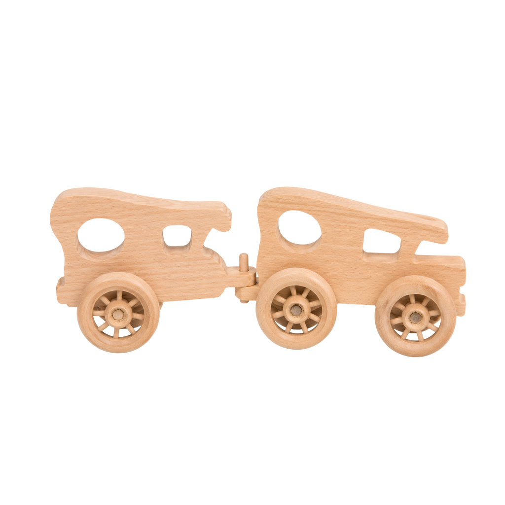 Caravan Cars (set of 2) handcrafted wooden toy